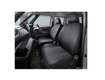 ニッサン ルークス【B44A B47A B48A】　シート全カバー(スクエアドット)【要商品仕様確認】【ブラック】[H7900-7NA2B]