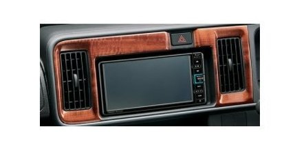 スバル サンバーバン【S321B S331B S321Q S331Q】　センタークラスターパネル【ファインウッド調】[08164F5004]