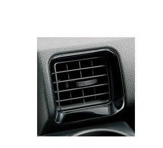 スバル サンバーバン【S321B S331B S321Q S331Q】　エアコンルーバーパネル(フロント２枚セット)【ピアノブラック調】