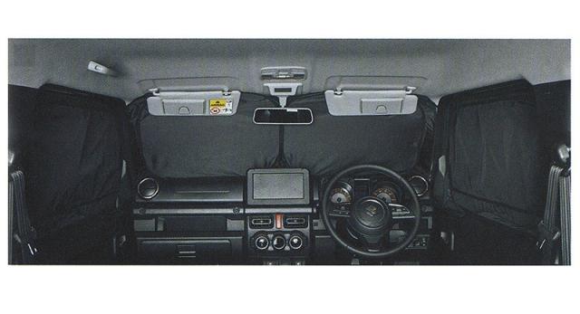 プライバシーシェード(メッシュ付き)「スズキ純正用品」ジムニー　JB64W okamoto-p_9914d-77r20