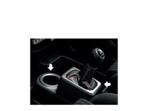 スズキ アルトワークス【HA36S】　コンソールボックスガーニッシュ(ＭＴ車用)【ガンメタ】[99000-99013-R10]