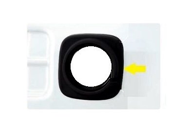 SUZUKI CARRY　スズキ キャリイ【DA16T】　フォグランプベゼル(左右セット)【ブラックラバー】[99171-82M00]