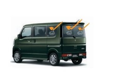 スズキ エブリィワゴン【DA17V DA17W】　ＵＶ＋ＩＲカットフィルムセット(標準ルーフ車用)【クリアタイプ】の通販は 12,783円