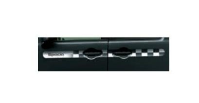 SUZUKI SpaciaBASE　スズキ スペーシアベース【MK33V】　サイドデカール【チェッカーホワイト】[99230-79R10-007]