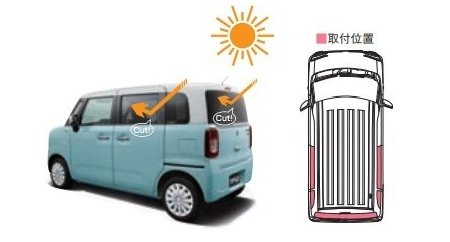 スズキ ワゴンRスマイル【MX81S MX91S】　ＵＶ＋ＩＲカットフィルムセット(クリアタイプ)[99156-84S00]の通販は