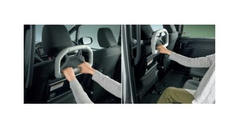 トヨタ アクア【MXPK10 MXPK15 MXPK11 MXPK16】　アシストグリップ(ヘッドレスト取付タイプ)【グレー】[0822C-52020]