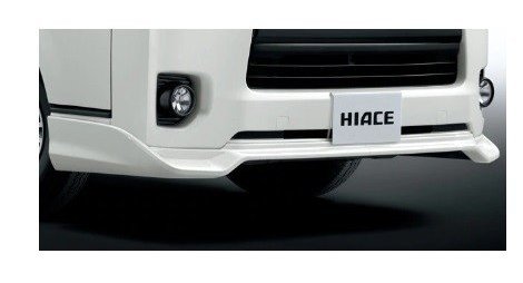 トヨタ ハイエース【適合確認いたします】　フロントスポイラー【ホワイトパールクリスタルシャイン】[08154-26130-A1]