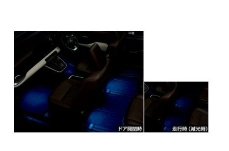 トヨタ ノア【ZWR90W ZWR95W MZRA90W MZRA95W】　インテリアイルミネーション(ブルー)[0852B-28050/08867-00230]