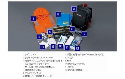 TOYOTA VELLFIRE　トヨタ ヴェルファイア【GGH30W GGH35W AGH30W AGH35W AYH30W】　車載防災セット[08237-00200]