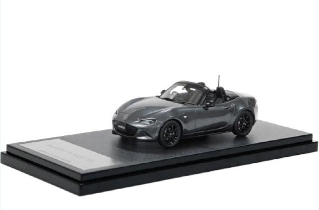 マツダコレクション　モデルカー　ミニカー　ロードスター　S Leather PKG (2024)　1/43　マシーングレープレミアムメタリック　MD66V99X12M