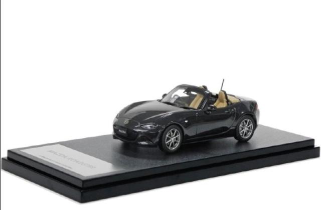 マツダコレクション　モデルカー　ミニカー　ロードスター　S Leather PKG Vセレクション (2024)　1/43　ジェットブラックマイカ　MD67V99X151の通販は 9,869円