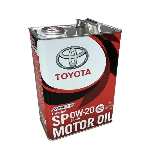 エンジンオイル　トヨタ　キヤッスル　SP　GF-6A　0W-20　4リットル　全合成油　ガソリン車用　0888013205　08880-13205の通販は