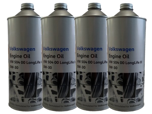 【お得な4本セット】フォルクスワーゲン 純正 エンジンオイル　0W-30　1Ｌ缶　J0VJD3F11x4の通販は