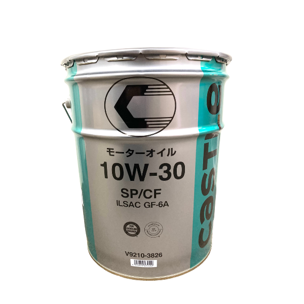 エンジンオイル　トヨタ　キャッスル　SP/CF　GF-6A　10W-30　10W30　20L　20リットル　ガソリン/ディーゼル兼用　V92103826　V9210-3826の通販は