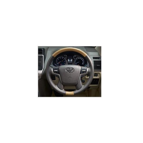 トヨタ ランドクルーザープラド【GDJ151W GDJ150W TRJ150W】　ウッド調ステアリング【オーキッドブラウン】[08460-60030-E3]