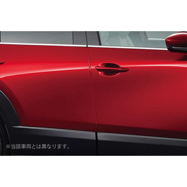 純正アクセサリー　マツダ　CX-80　KL　2024.10〜　ドアエッジモール　フロント/リア　4本セット　ディープクリスタルブルーMc　C913 V3 150 13の通販は 8,237円