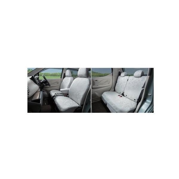 ニッサン デイズ【B43W B44W B45W B46W B47W B48W】　シート全カバー(デザインタイプ)【アイボリー×フラワー】