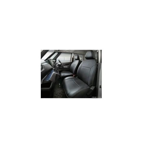 ニッサン ルークス【B44A B47A B48A】　革調シート全カバー【要商品仕様確認】【ブラック】[H7900-7NA0D]