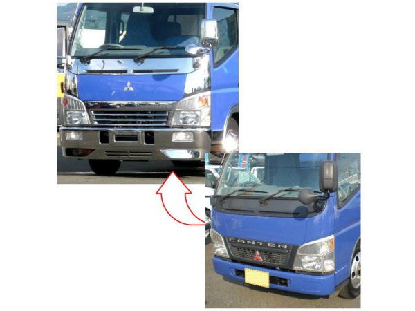 JETイノウエ フロントバンパー 2tワイド車汎用 ふそう スーパー ...