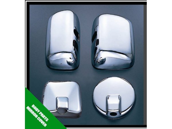 JETイノウエ　メッキミラーカバーセット　中型車用　4点セット　日野4tエアループレンジャー　570666　*トラック用品*