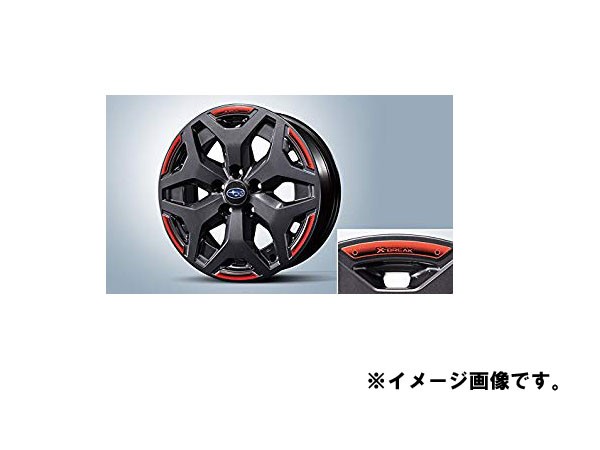 メール便可　SUBARU(スバル) 純正部品 FORESTER(フォレスター) ホイールデカールレッドオレンジ J1217SJ000｜au PAY  マーケット