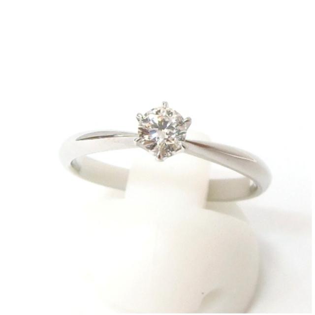 指輪 ﾀﾞｲﾔﾓﾝﾄﾞ立爪ﾘﾝｸﾞ 0.249ct、GSI-1、EX /ﾌﾟﾗﾁﾅ/Pt900 【中古】(48974)