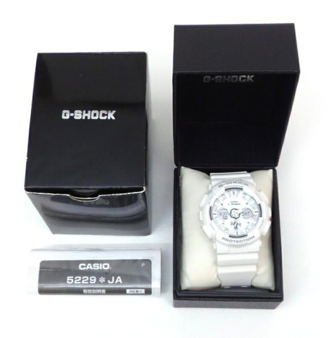ｶｼｵ ﾒﾝｽﾞｳｫｯﾁ 腕時計 G-SHOCK GA-120A-7AJF 白 【中古】(53943)_6