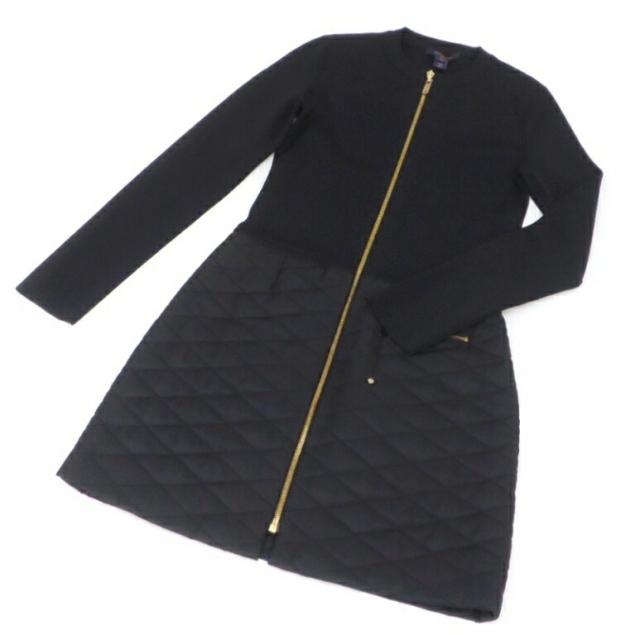 ﾙｲ･ｳﾞｨﾄﾝ LOUISVUITTON ｼﾞｯﾌﾟｱｯﾌﾟ ﾐﾆ丈ﾜﾝﾋﾟｰｽ 黒 【中古】(58322)の通販は 72,600円