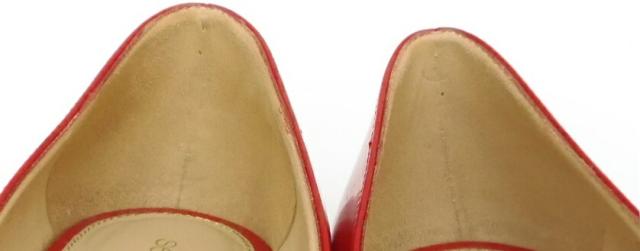 Sergio rossi ﾊｲﾋｰﾙﾊﾟﾝﾌﾟｽ ｴﾅﾒﾙ ｳｪｯｼﾞ 赤 ﾊﾟﾃﾝﾄﾚｻﾞｰ 37 【中古】(58904