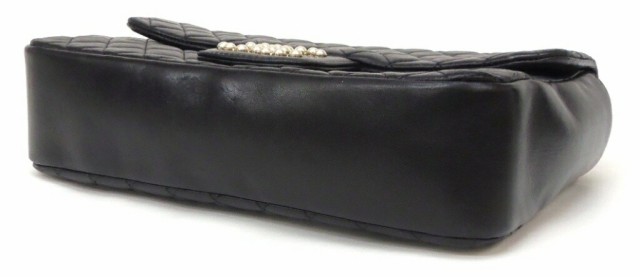 シャネル CHANEL ショルダーバッグ ウエストミンスター マトラッセ フェイクパールチェーン 黒 【中古】(61067)の通販は