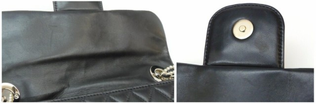シャネル CHANEL ショルダーバッグ ウエストミンスター マトラッセ フェイクパールチェーン 黒 【中古】(61067)の通販は