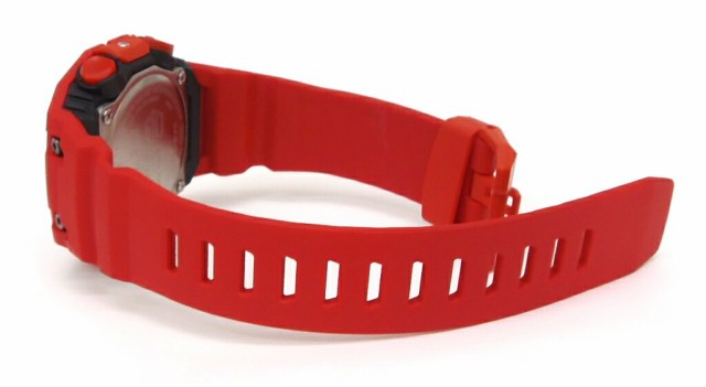 カシオ Casio 腕時計 G-SHOCK 赤ラバーベルト GA-B001-4AJF 黒盤