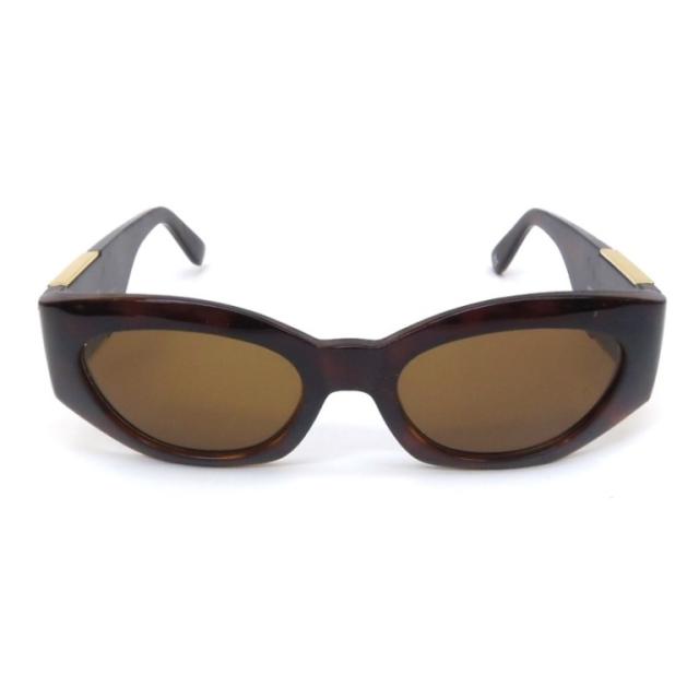 ジャンニヴェルサーチ GIANNI VERSACE サングラス べっ甲柄 メデューサ ブラウン 【中古】(61904)