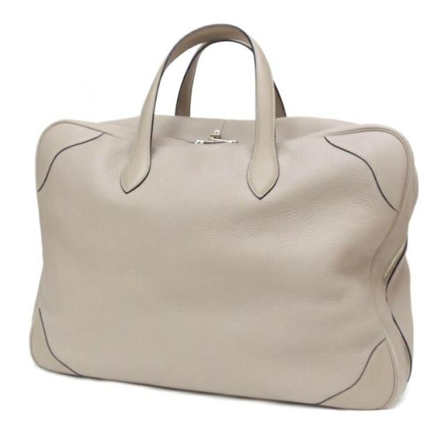 エルメス HERMES ヴィクトリア50 ボストンバッグ □D刻印 エトゥープ トリヨンクレマンス 【中古】(62068)