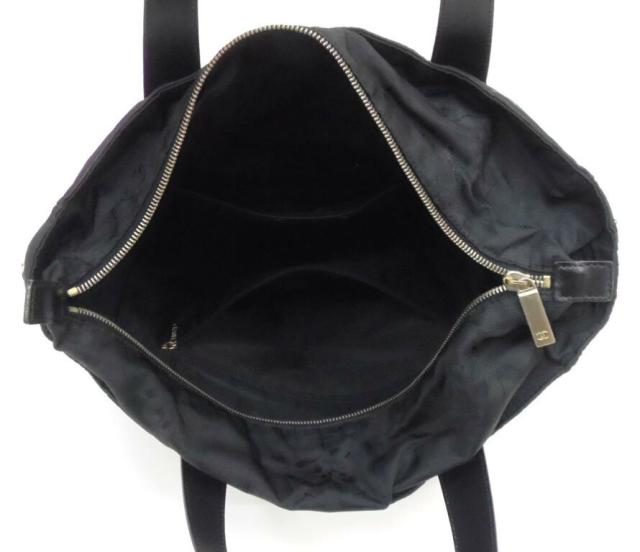 CHANEL ﾄｰﾄﾊﾞｯｸﾞ ﾆｭｰﾄﾗﾍﾞﾙﾗｲﾝ A15825 黒 ﾅｲﾛﾝ×ﾚｻﾞｰ 【中古】(62069)_3