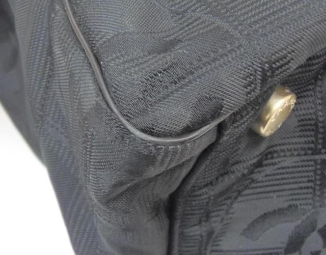 CHANEL ﾄｰﾄﾊﾞｯｸﾞ ﾆｭｰﾄﾗﾍﾞﾙﾗｲﾝ A15825 黒 ﾅｲﾛﾝ×ﾚｻﾞｰ 【中古】(62069)_4