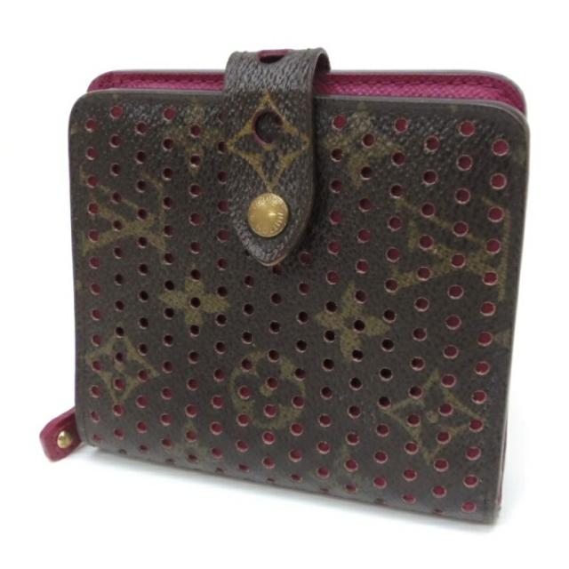 美品✨ルイヴィトンコンパクトジップ　モノグラムペルフォ　2つ折り財布 ルイヴィトン モノグラム ペルフォ コンパクトジップ 折り財布