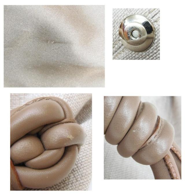 GIORGIO ARMANI ハンドバッグ レザーハンドル ロゴチャーム ピンク