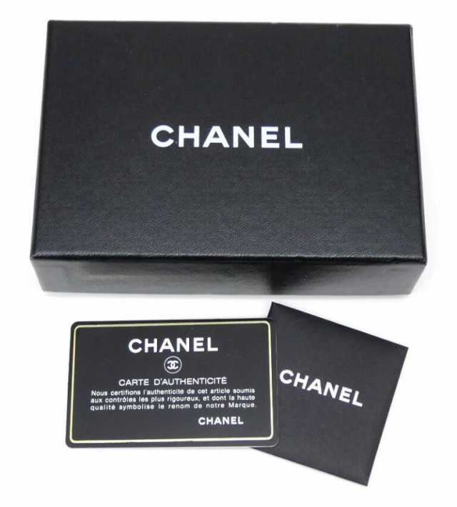 CHANEL キーリング付き財布 カードケース ココマーク ベージュ レザー 【中古】(62788)