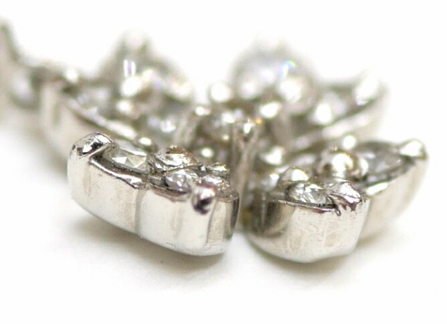 ヴァンドーム青山 ダイヤプラチナネックレス 0.17ct フラワー