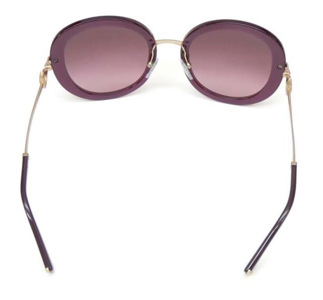 BVLGARI サングラス 53□22-140 ラインストーン 8196B パープル 【中古】(62873)_1