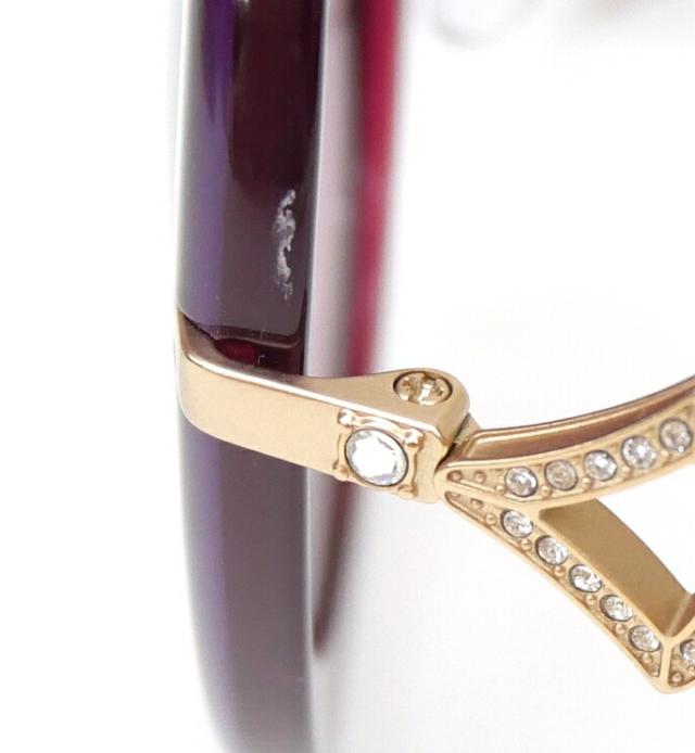 BVLGARI サングラス 53□22-140 ラインストーン 8196B パープル 【中古】(62873)_4