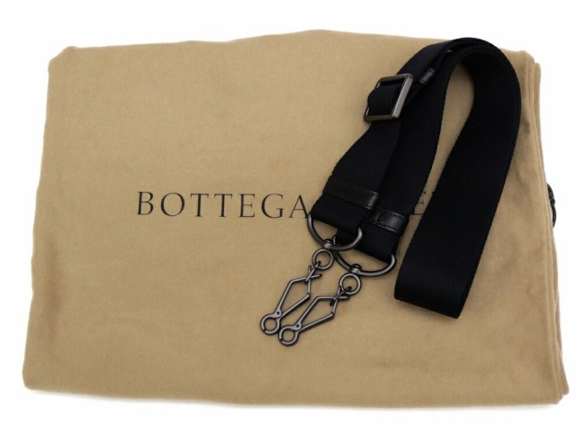 BOTTEGA VENETA ビジネスバッグ イントレチャート 2WAY 黒 レザー 【中古】(63184)