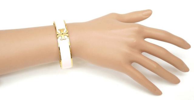 TORY BURCH バングル キラ エナメル 14MM ブレスレット ピンク【中古】(63773)_8