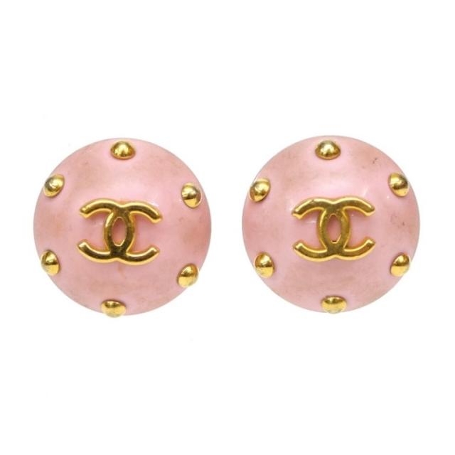 シャネル CHANEL ココマーク イヤリング 96C ピンク 【中古】(63871)