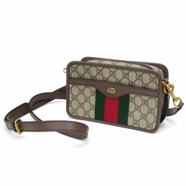 GUCCI オフィディア GG スモール ショルダーバッグ GGスプリーム 2WAY 598130 ブラウン 【中古】(64123)