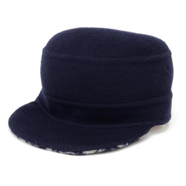 Christian Dior ワークキャップ 帽子 ディオール オブリーク ネイビー【中古】(64462)