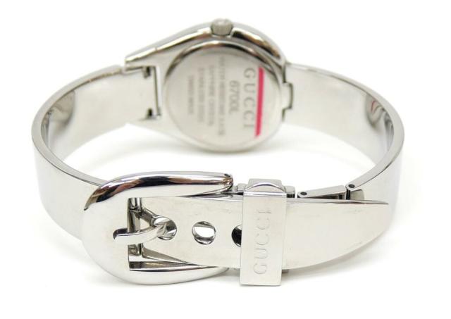 グッチ GUCCI レディースウォッチ 腕時計 クオーツ 6700L 黒盤  