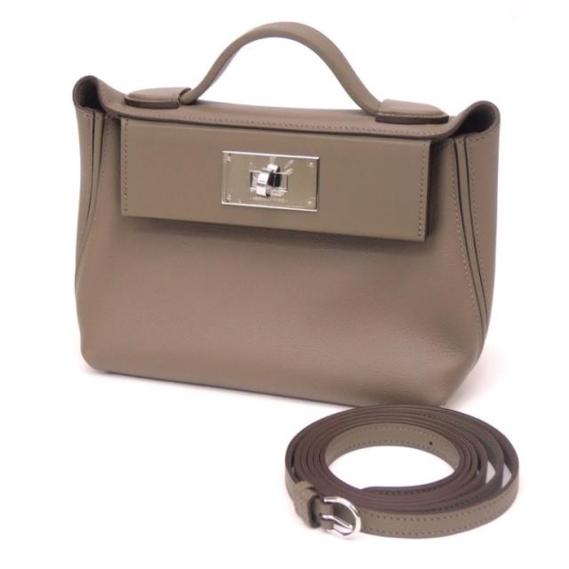 エルメス HERMES ショルダーバッグ ヴァンキャトル ミニ SV金具 W刻印 24/24 エトゥープ エヴァーカラー×スイフト(65494)