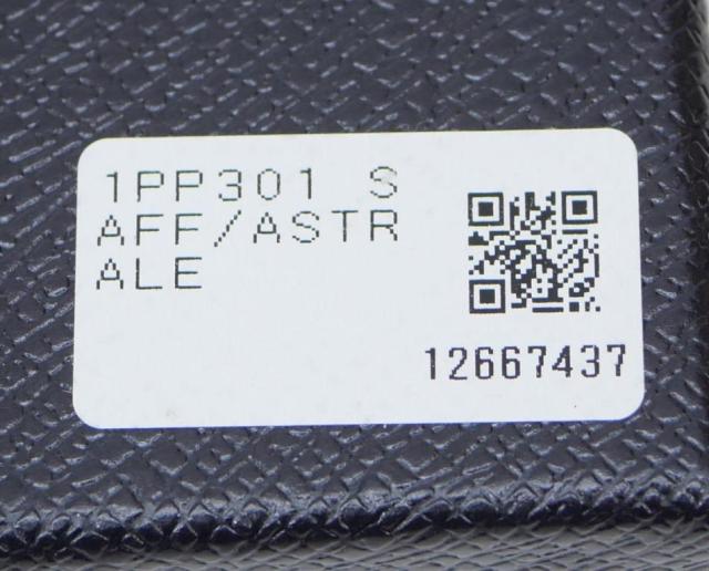 プラダ PRADA キーホルダー トライアングル キーリング チャーム パープル サフィアーノ/メタル 【中古】(65507)_13